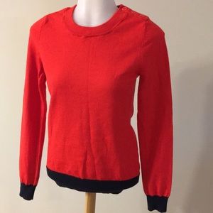 Banana Republic Red Merino Wool Pullover Sweater S